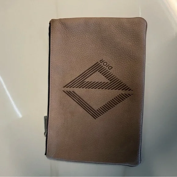 Christian Dior - CD leather envelope pouch